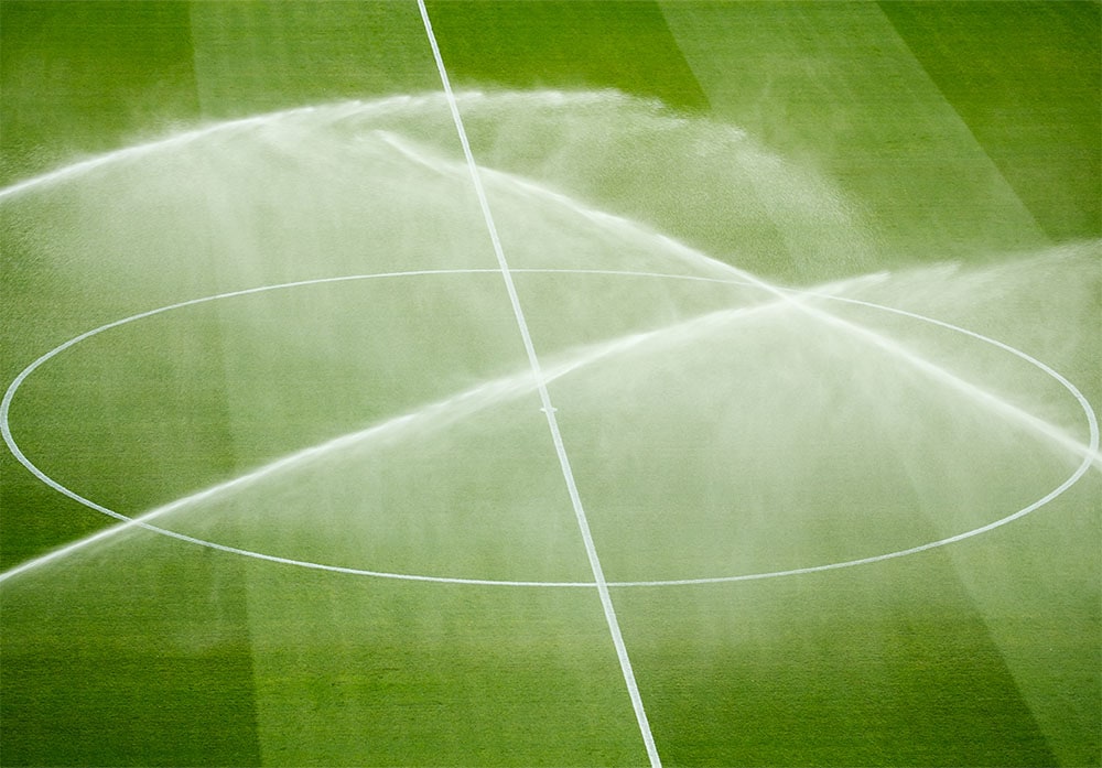 Bevattning av fotbollsplan