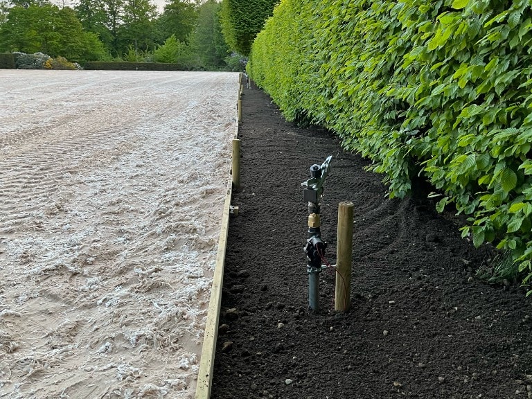 Sprinkler vid paddock