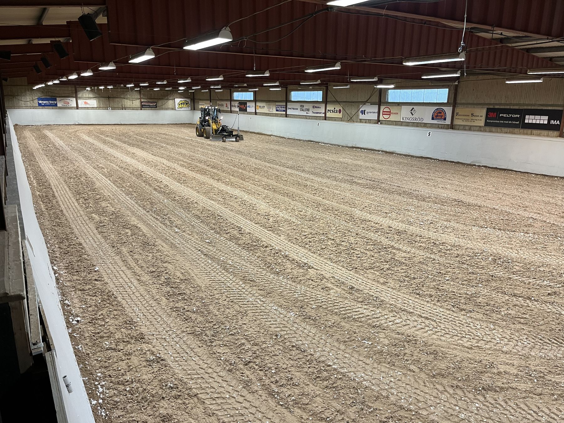Färdigställd ridbana